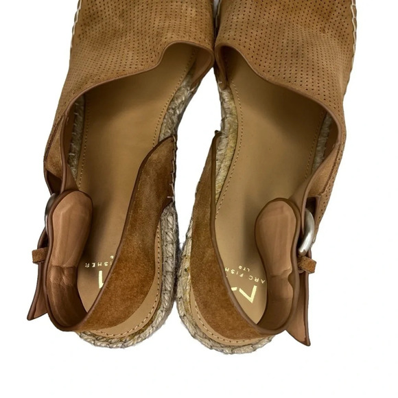 Marc Fisher NWOT Landela d’Orsay Wedge Espadrilles in Brown Size 11 - Picture 8 of 11